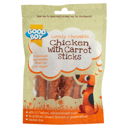 Good Boy Chicken with Carrot Sticks 70g - UK Food & Drink - 5000239057603