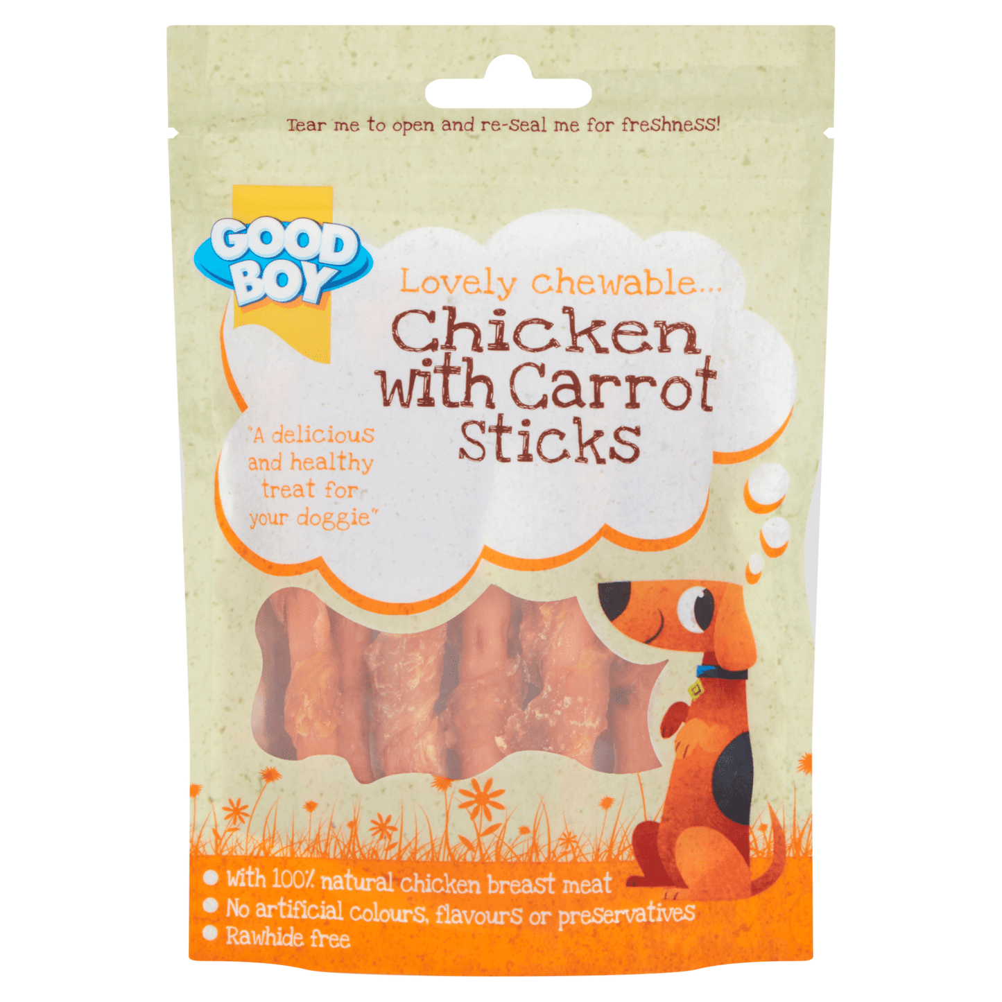 Good Boy Chicken with Carrot Sticks 70g - UK Food & Drink - 5000239057603