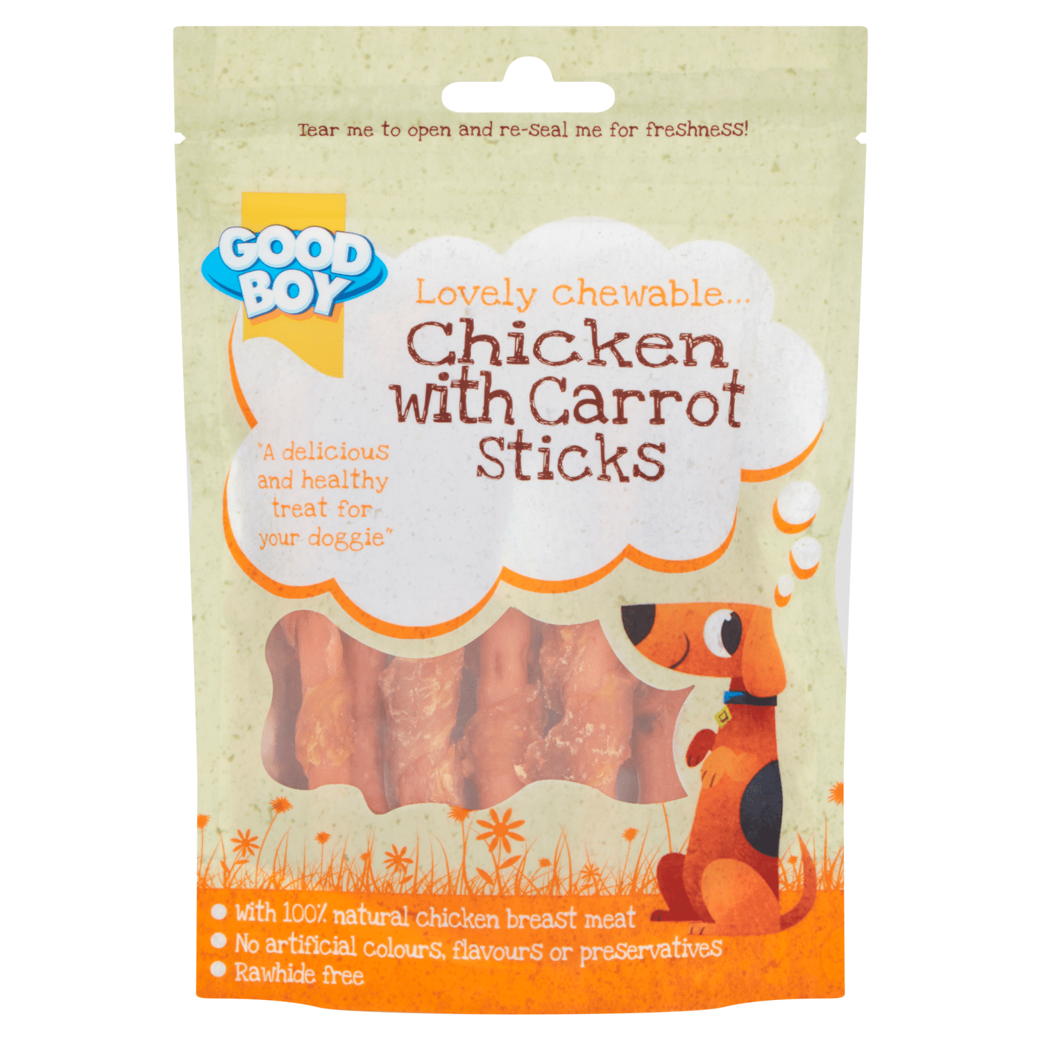 Good Boy Chicken with Carrot Sticks 70g - UK Food & Drink - 5000239057603
