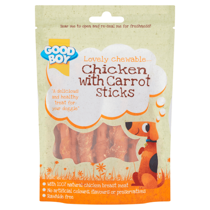 Good Boy Chicken with Carrot Sticks 70g - UK Food & Drink - 5000239057603