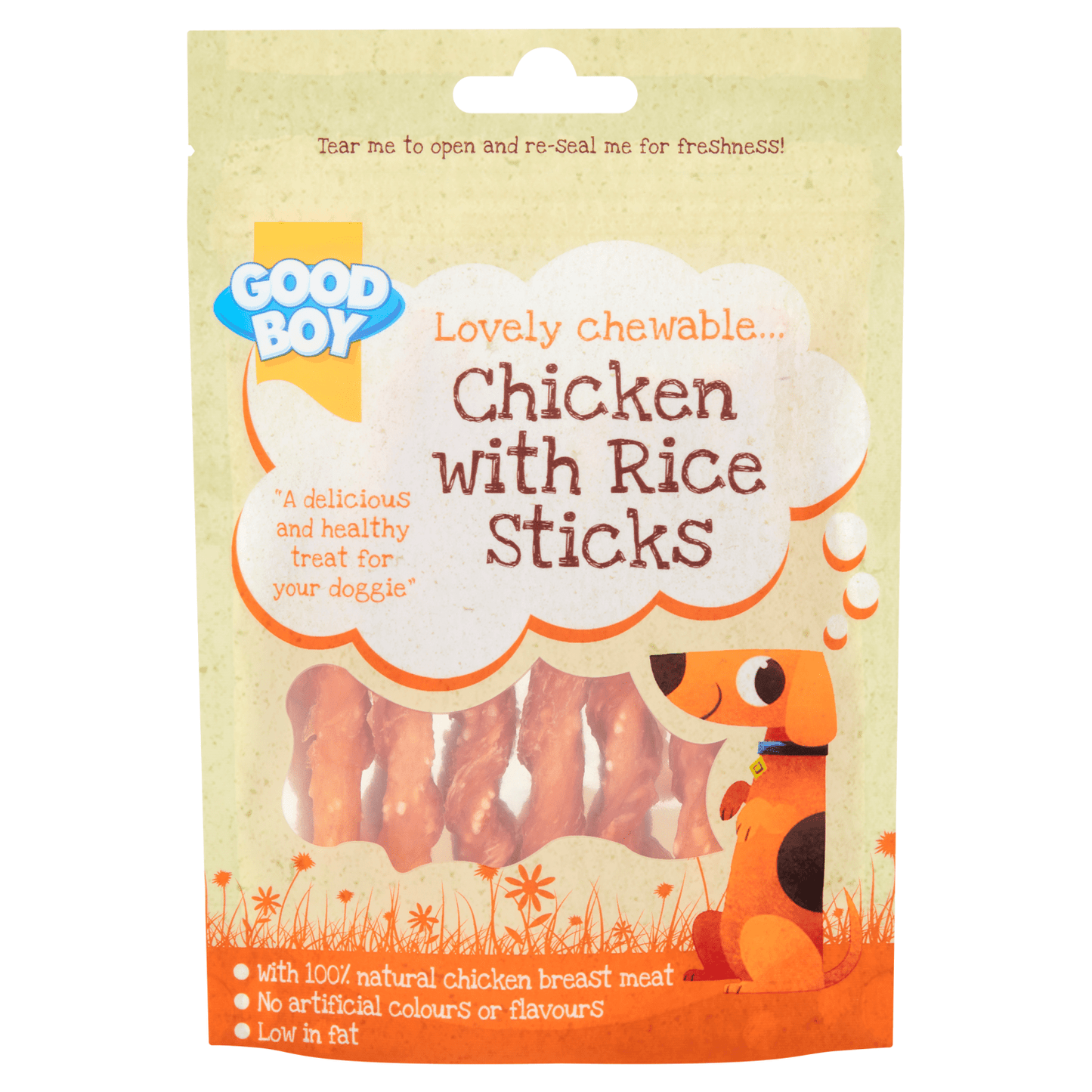 GOOD BOY Chicken with Rice Sticks 70g - UK Food & Drink - 4048422157649