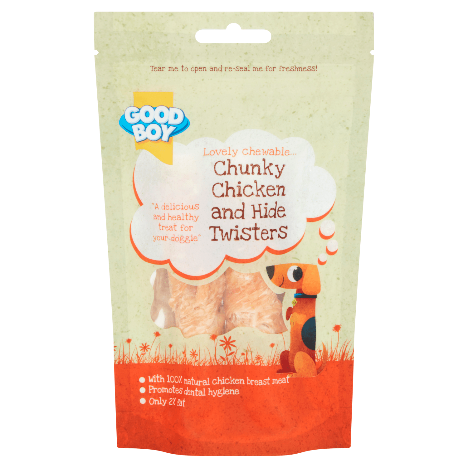 Good Boy Chunky Chicken and Hide Twisters 65g - UK Food & Drink - 5000239057573