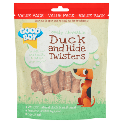 Good Boy Duck and Hide Twisters 220g - UK Food & Drink - 5000239057580
