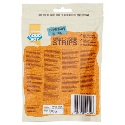 Good Boy Pawsley & Co. Chewy Chicken Strips 100g - UK Food & Drink - 5000239056248