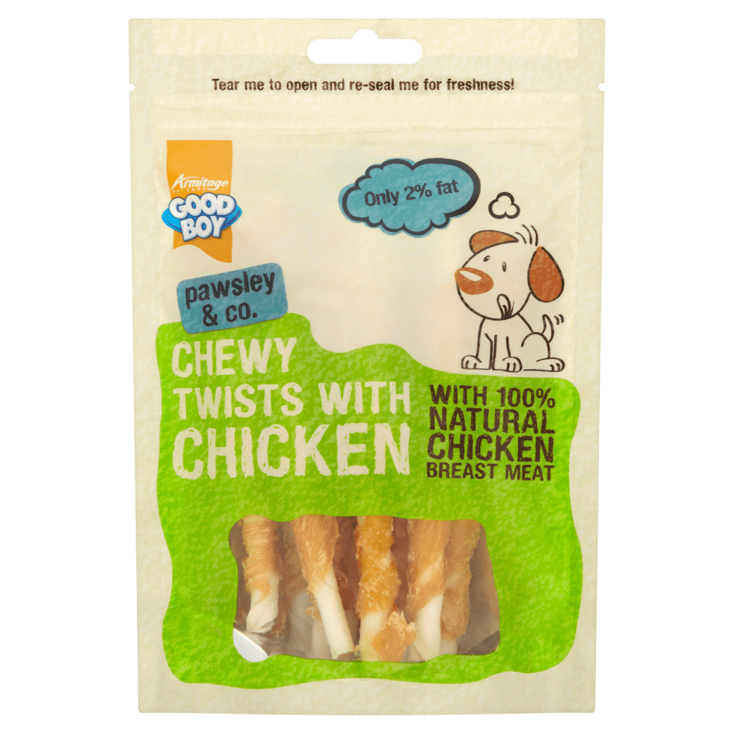 Good Boy Pawsley & Co. Chewy Twists with Chicken 90g - UK Food & Drink - 5000239055920