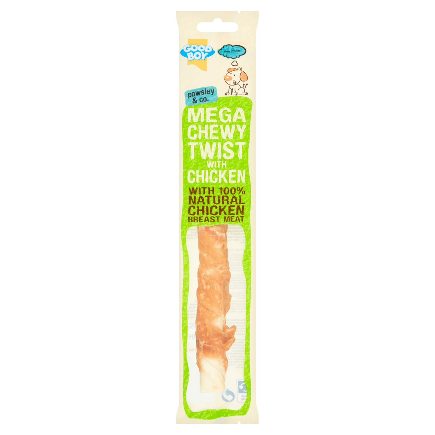 Good Boy Pawsley & Co. Mega Chewy Twist with Chicken 70g - UK Food & Drink - 5000239056422