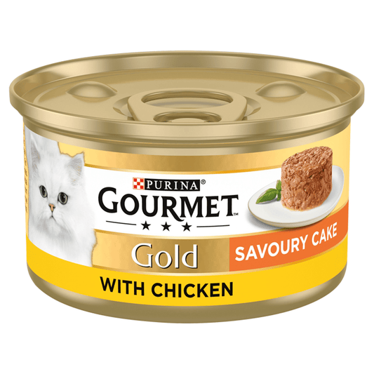 Gourmet Gold Cat Food Savoury Cake with Chicken 85g - UK Food & Drink - 7613035441378