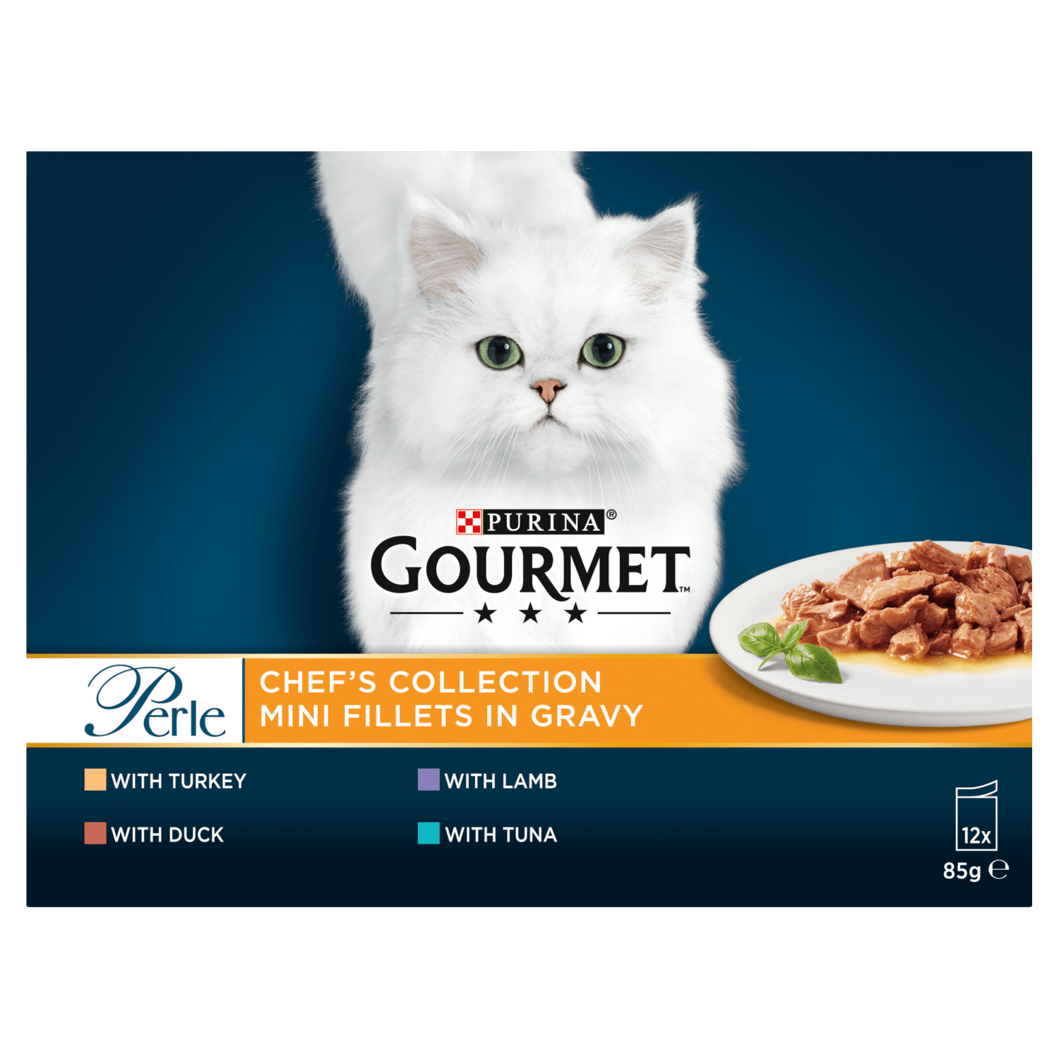 Gourmet Perle Chef's Collection Mini Fillets in Gravy 12 x 85g - UK Food & Drink - 5000161030170