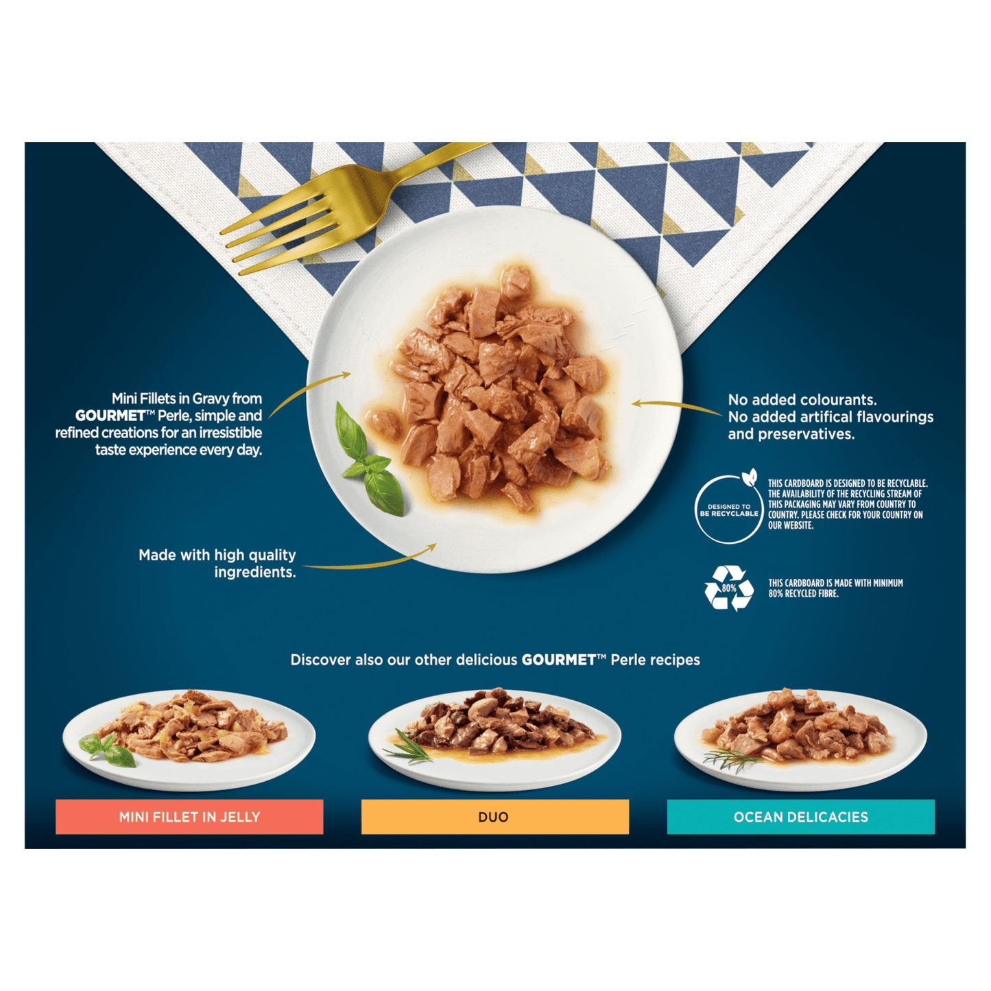 Gourmet Perle Chef's Collection Mini Fillets in Gravy 12 x 85g - UK Food & Drink - 5000161030170