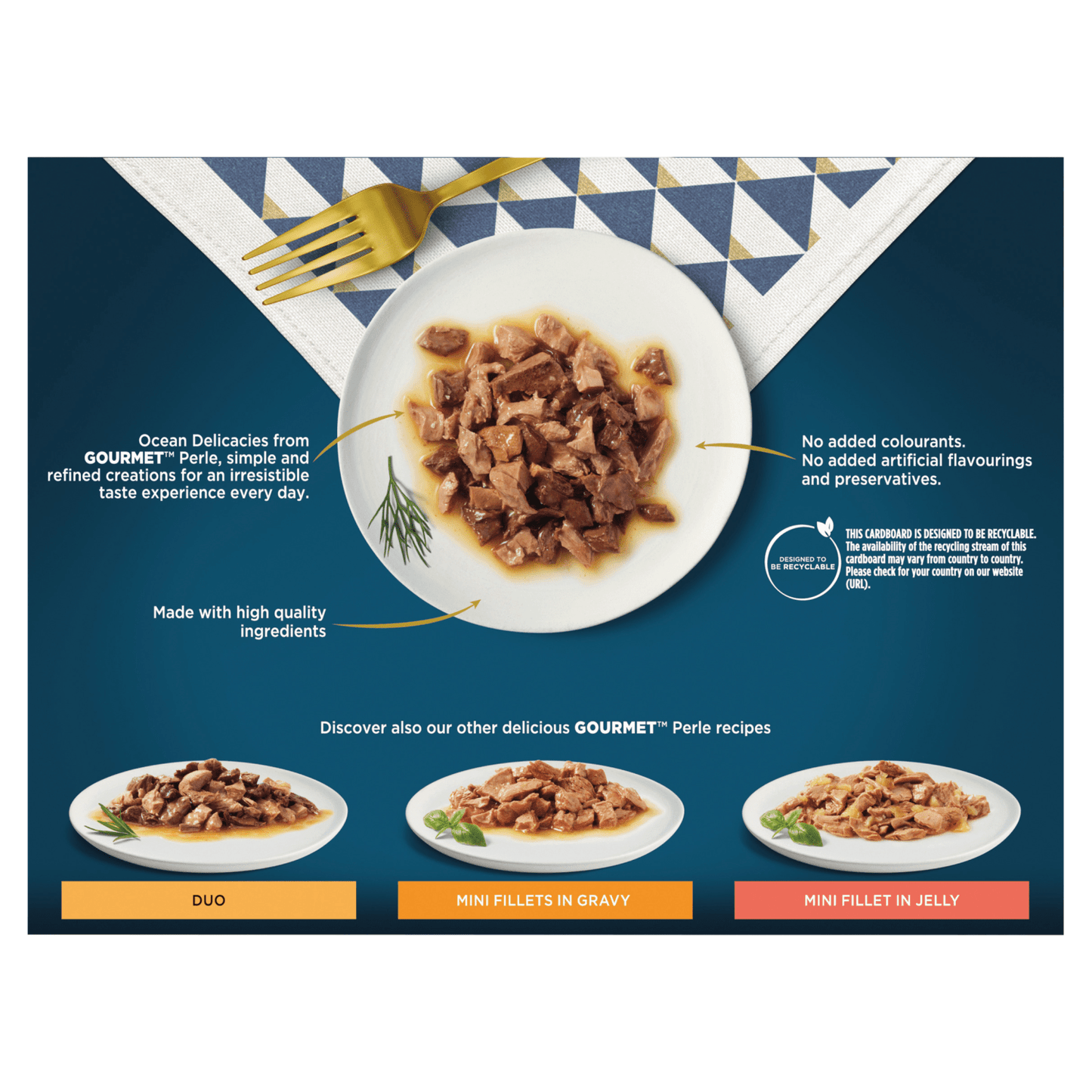 Gourmet Perle Ocean Delicacies Mini Fillets in Gravy 12 x 85g - UK Food & Drink - 7613030955016