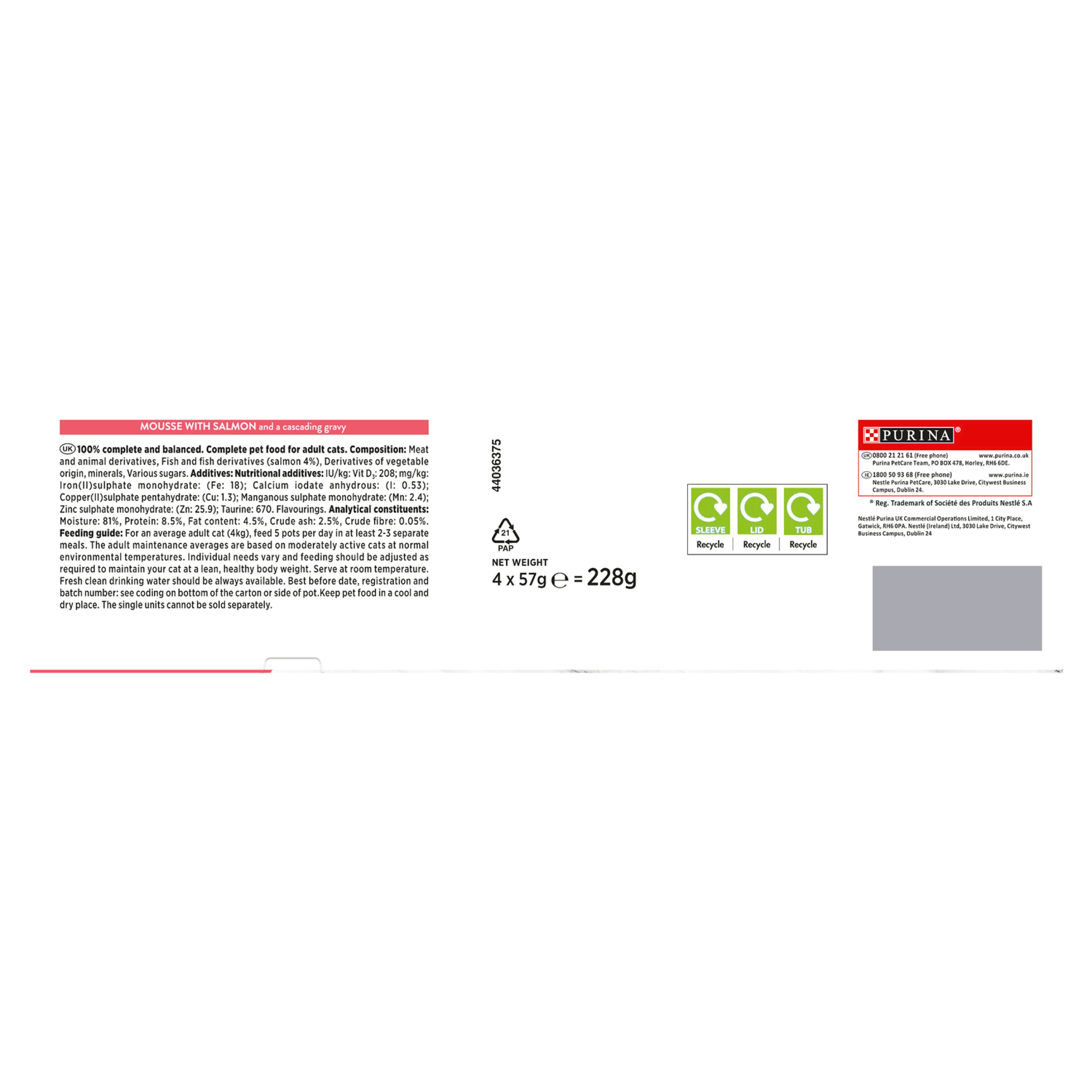 Gourmet Revelations Mousse with Salmon and a Cascading Gravy 4 x 57g (228g) - UK Food & Drink - 7613287080752