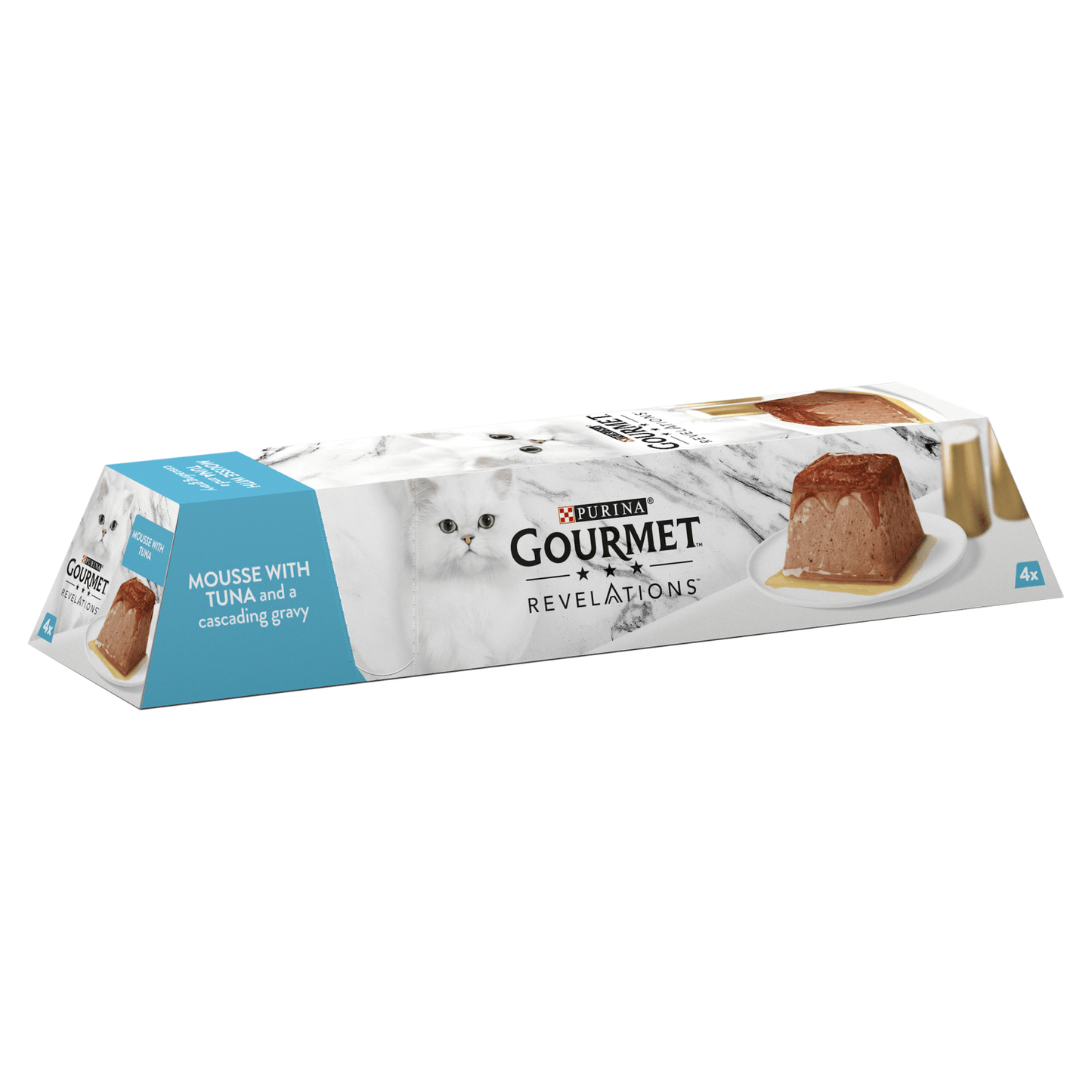 Gourmet Revelations Mousse with Tuna and a Cascading Gravy 4 x 57g (228g) - UK Food & Drink - 8445290026453