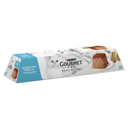 Gourmet Revelations Mousse with Tuna and a Cascading Gravy 4 x 57g (228g) - UK Food & Drink - 8445290026453