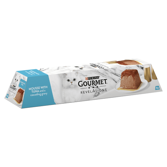 Gourmet Revelations Mousse with Tuna and a Cascading Gravy 4 x 57g (228g) - UK Food & Drink - 8445290026453