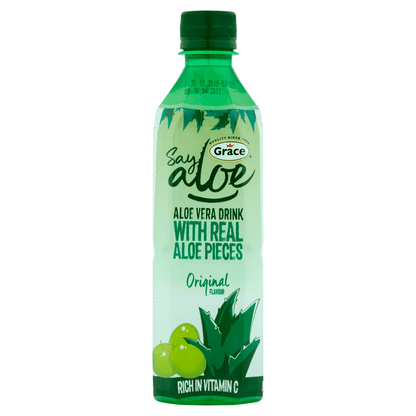 Grace Say Aloe Vera Drink Original Flavour 500ml - UK Food & Drink - 5035139213644