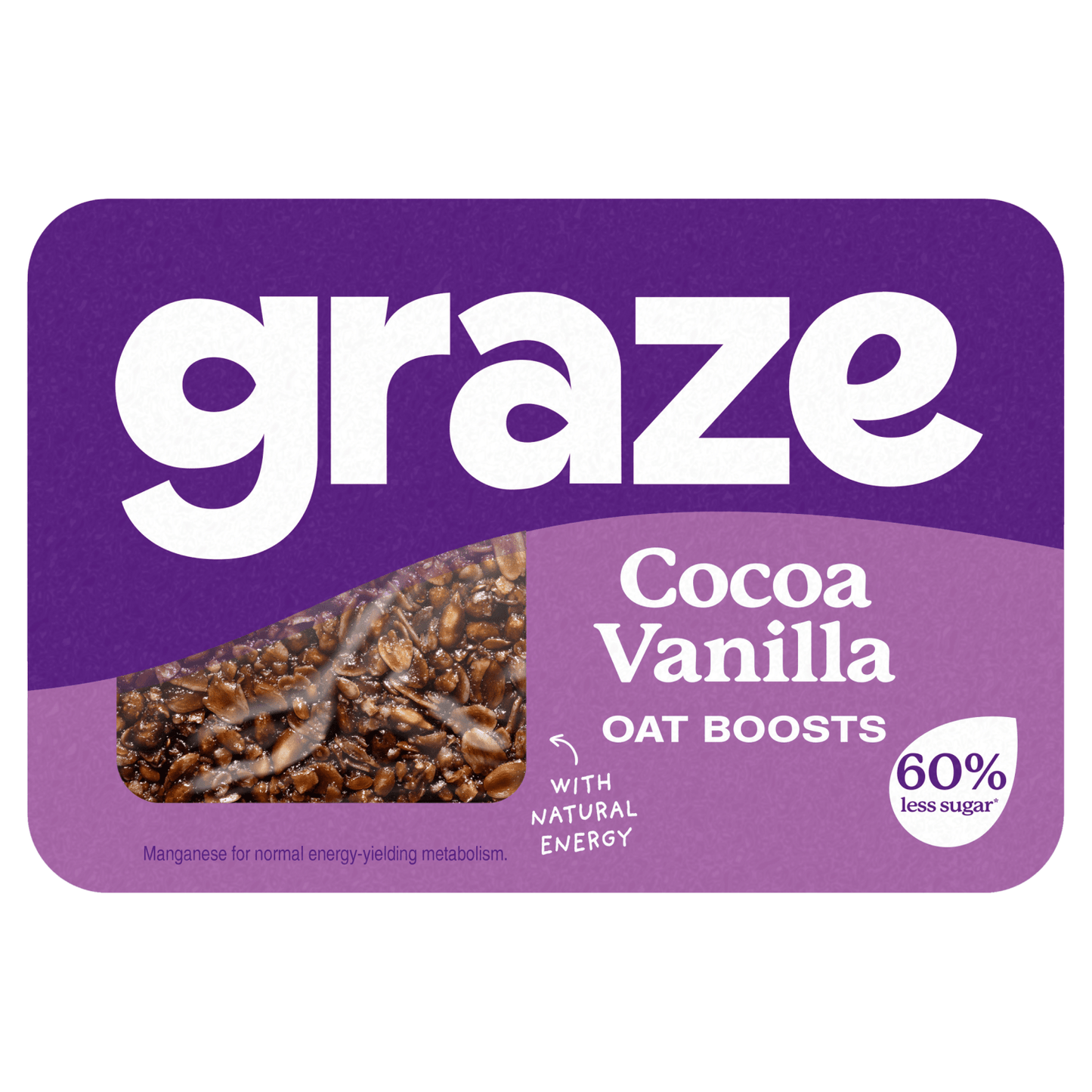 Graze 3 Flapjack Fingers Cocoa Vanilla Oat Boosts 50g - UK Food & Drink - 5055958705977