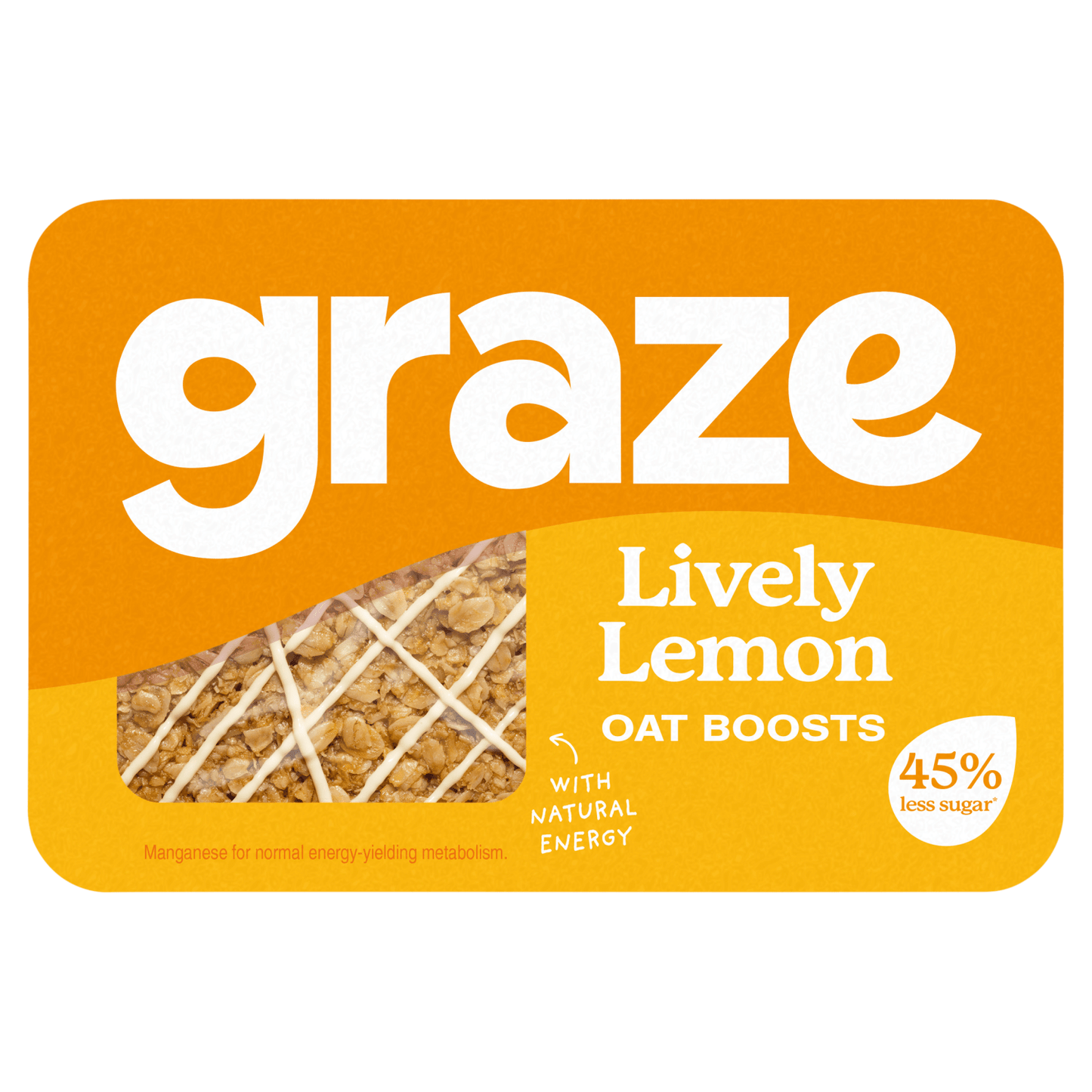 Graze Lively Lemon Oat Boosts 50g - UK Food & Drink - 5055958706622