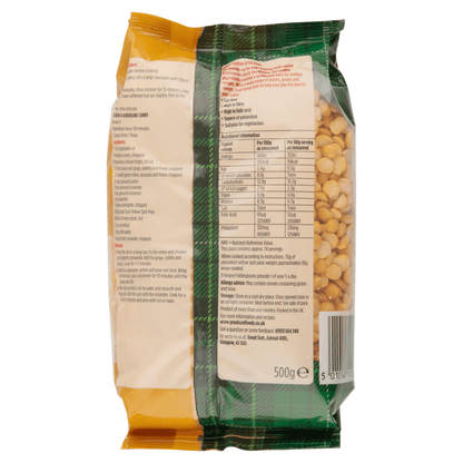 Great Scot Yellow Split Peas 500g - UK Food & Drink - 5010148111082