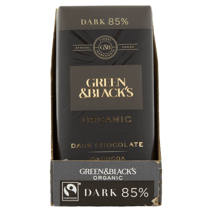 Green & Black's Organic 85% Dark Chocolate Bar 90g - UK Food & Drink - 7622210584724
