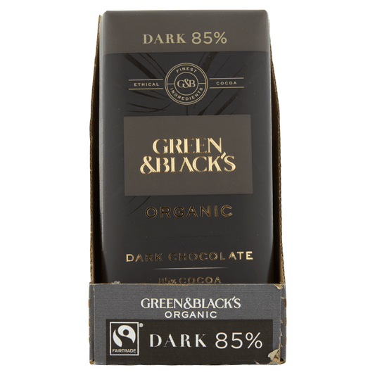 Green & Black's Organic 85% Dark Chocolate Bar 90g - UK Food & Drink - 7622210584724