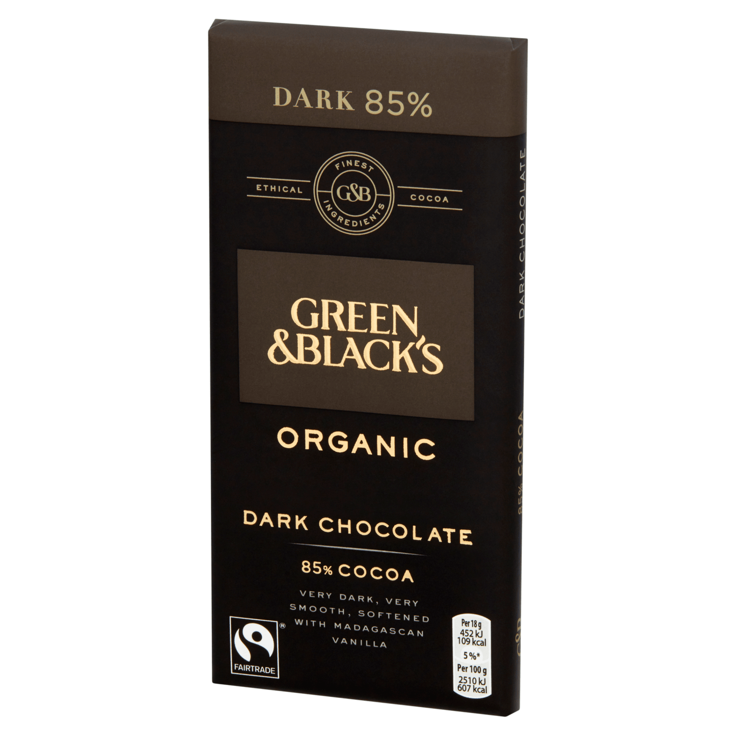 Green & Black's Organic 85% Dark Chocolate Bar 90g - UK Food & Drink - 7622210584724