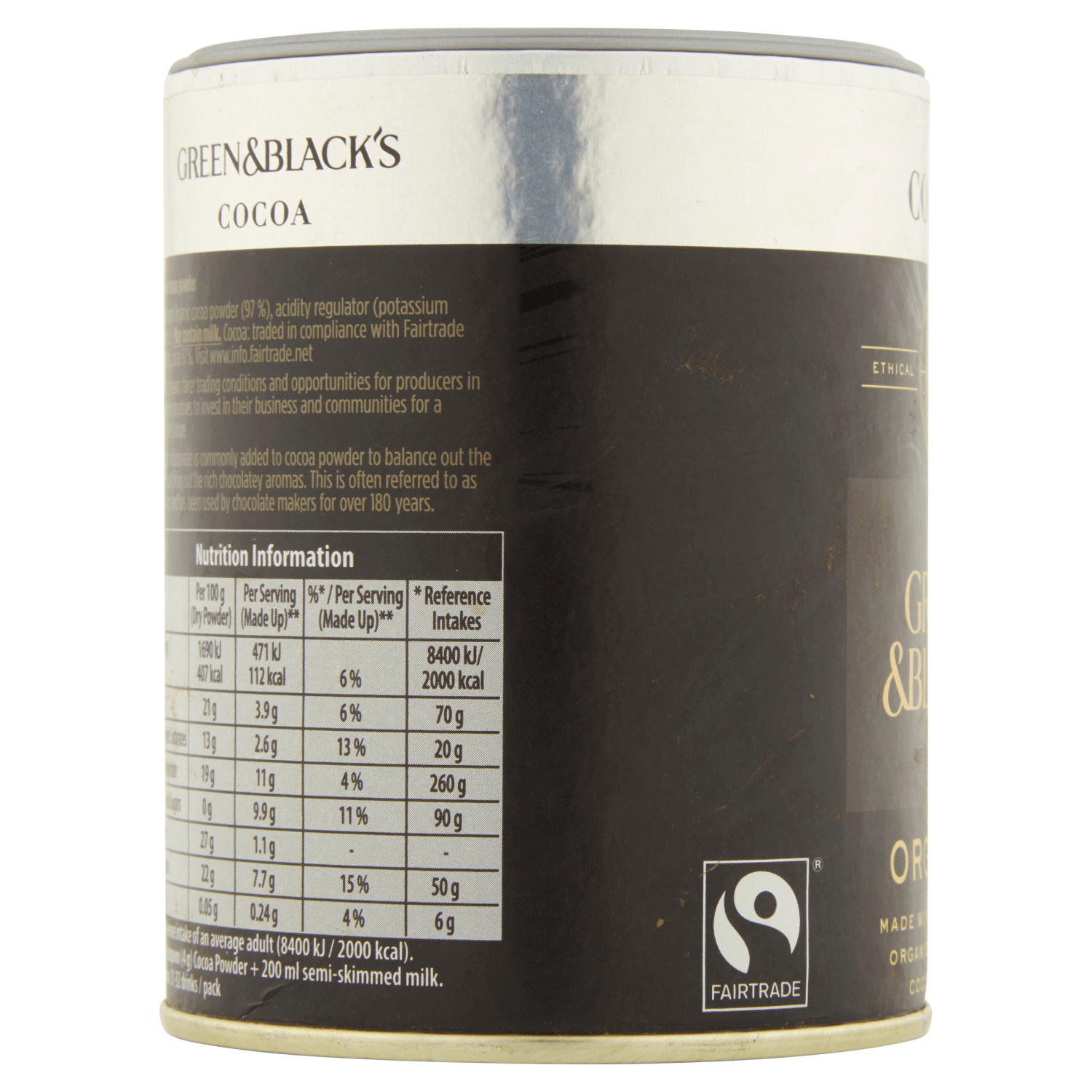 Green & Black's Organic Cocoa 125g - UK Food & Drink - 5011835101690