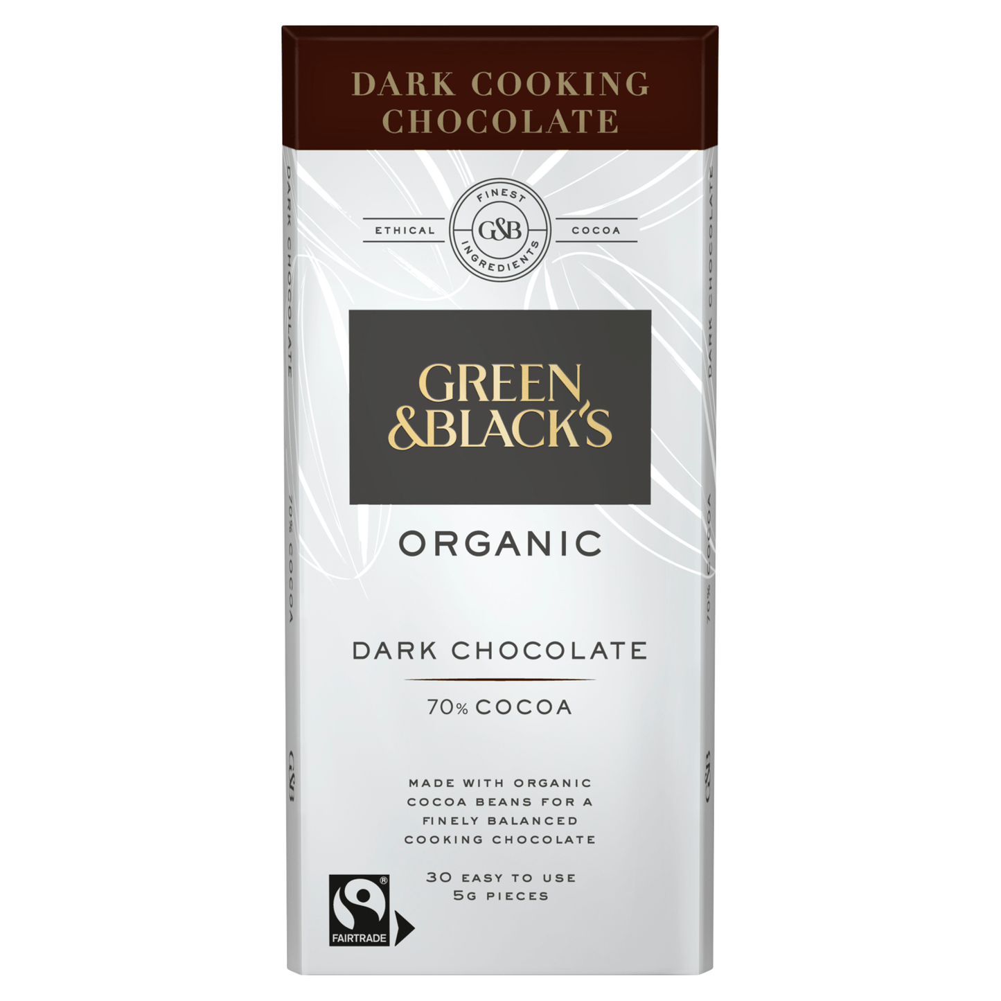 Green & Black's Organic Cooking 70% Dark Chocolate Bar 150g - UK Food & Drink - 5011835102390