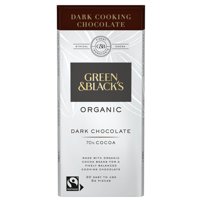 Green & Black's Organic Cooking 70% Dark Chocolate Bar 150g - UK Food & Drink - 5011835102390