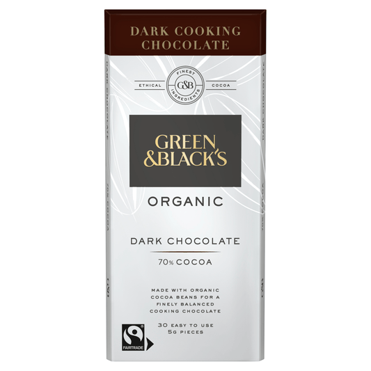 Green & Black's Organic Cooking 70% Dark Chocolate Bar 150g - UK Food & Drink - 5011835102390