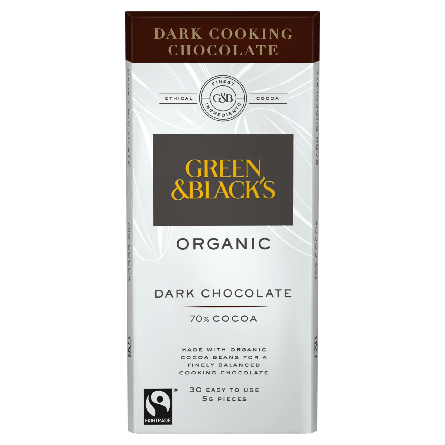 Green & Black's Organic Cooking 70% Dark Chocolate Bar 150g - UK Food & Drink - 5011835102390