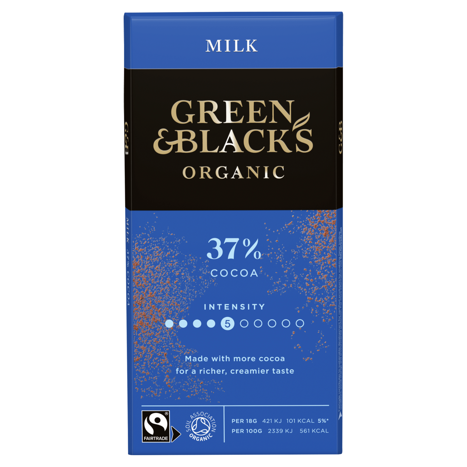 Green & Black's Organic Milk Chocolate Bar 90g - UK Food & Drink - 7622210580092