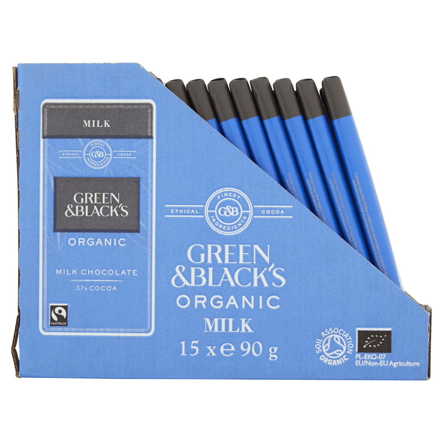 Green & Black's Organic Milk Chocolate Bar 90g - UK Food & Drink - 7622210580092