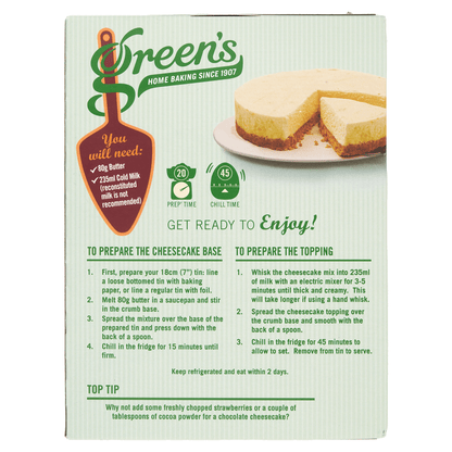 Green's Velvety Cheesecake Mix 259g - UK Food & Drink - 5000318107281
