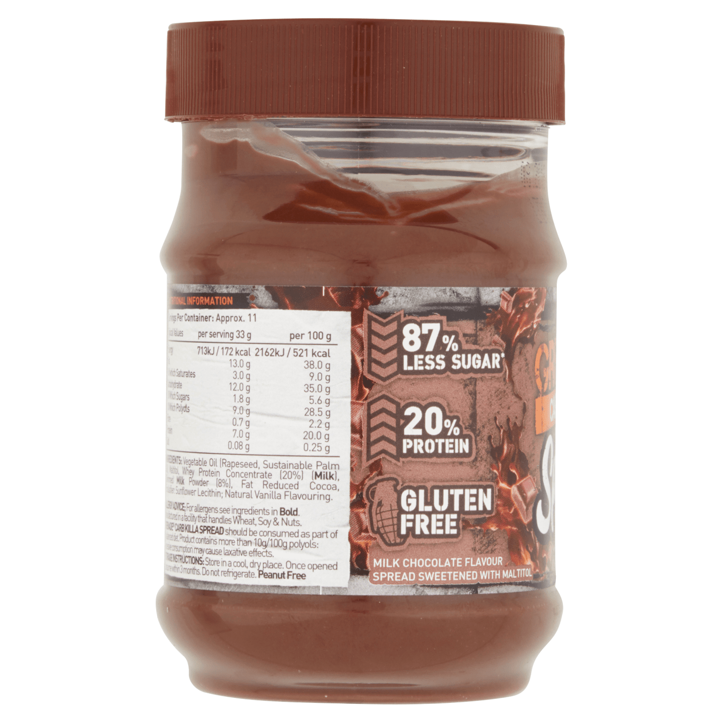 Grenade Carb Killa Spread Milk Choc - UK Food & Drink - 5060221204095