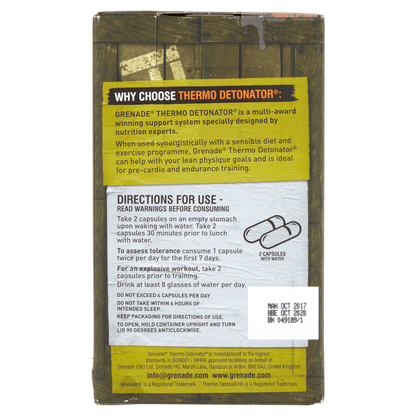 Grenade Thermo Detonator 100 Capsules - UK Food & Drink - 5060221200004