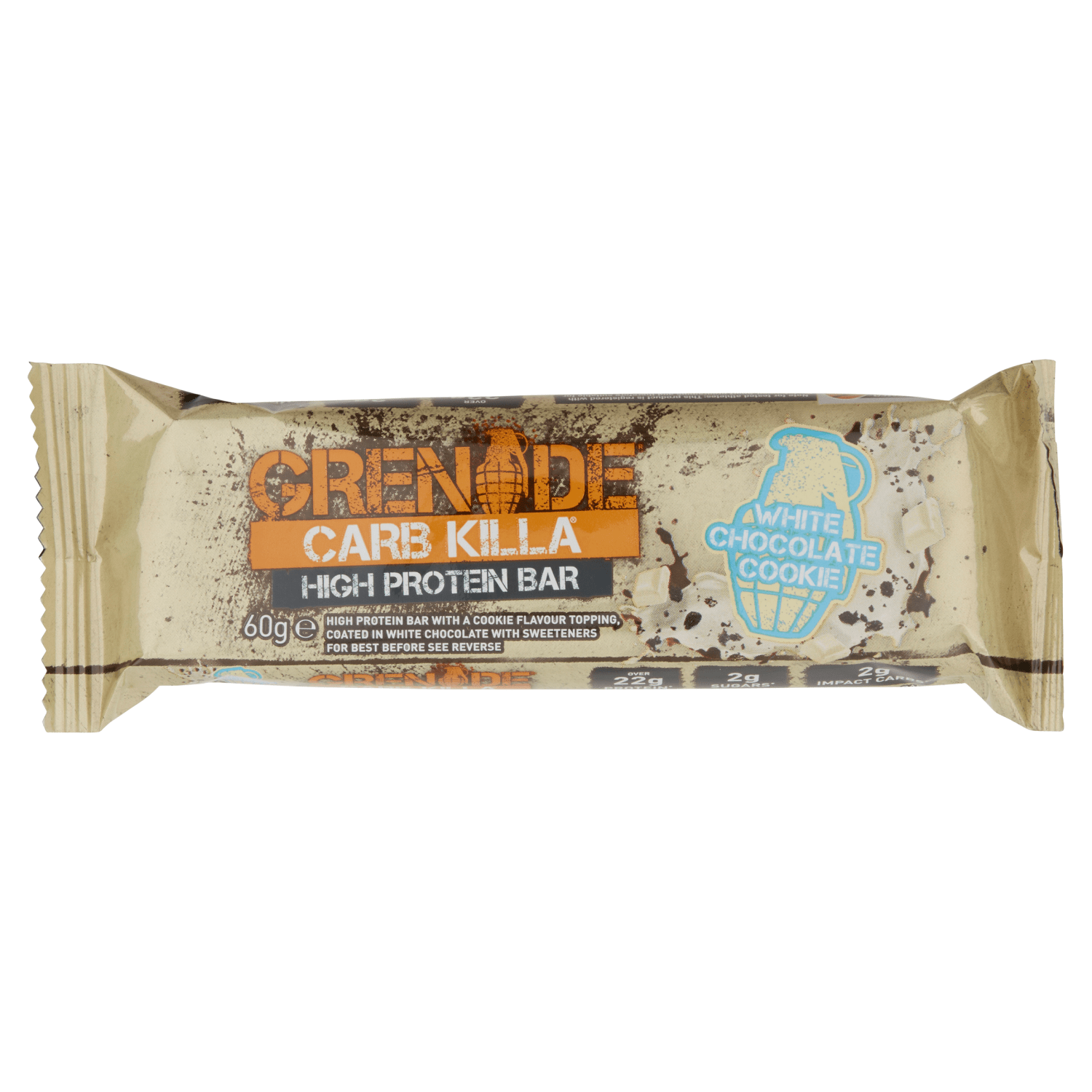 Grenade White Chocolate Cookie Flavour 60g - UK Food & Drink - 5060221201810