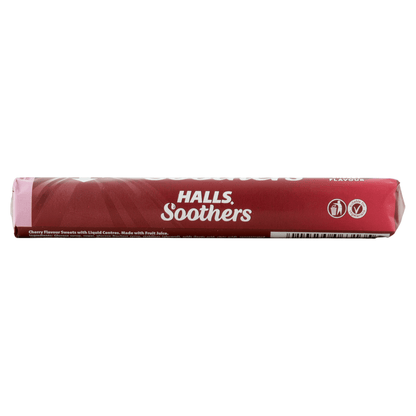 Halls Soothers Cherry Flavour 45g - UK Food & Drink - 5010455063135