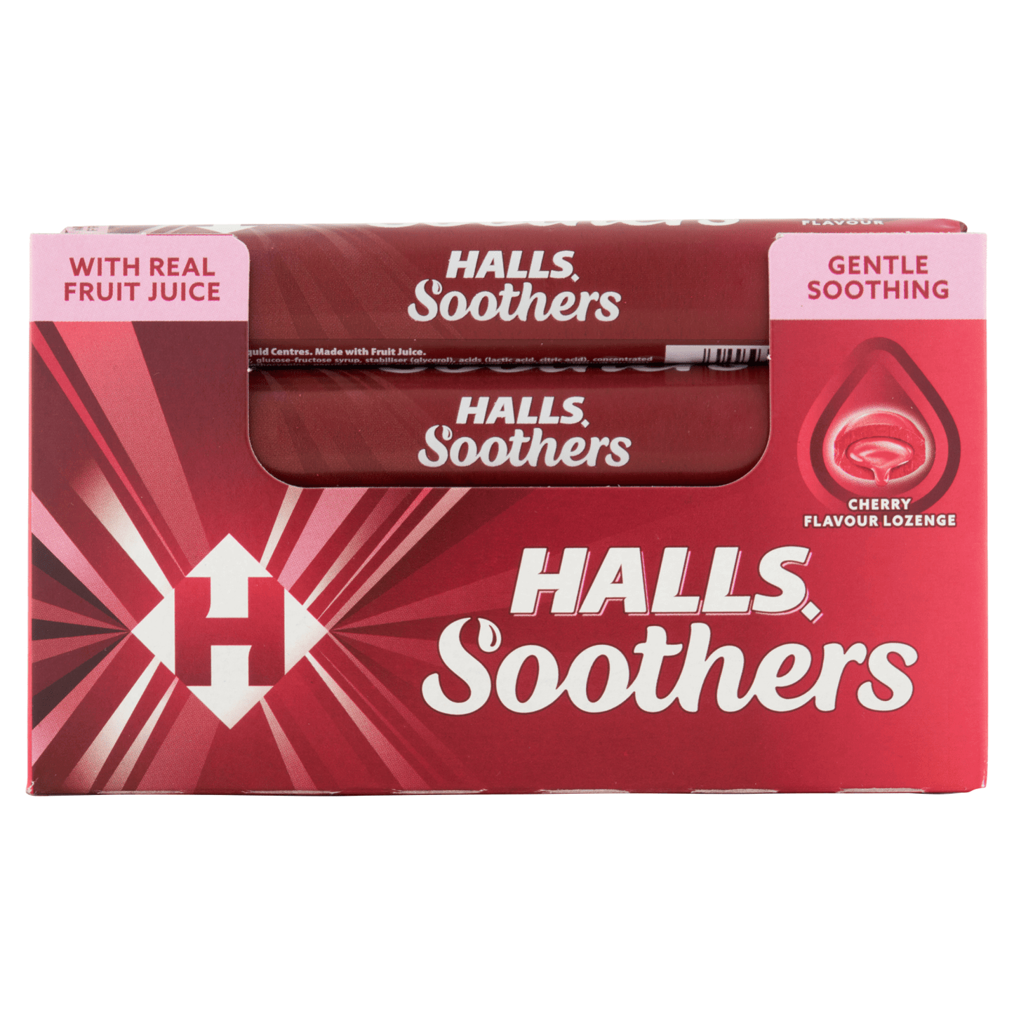 Halls Soothers Cherry Flavour 45g - UK Food & Drink - 5010455063135