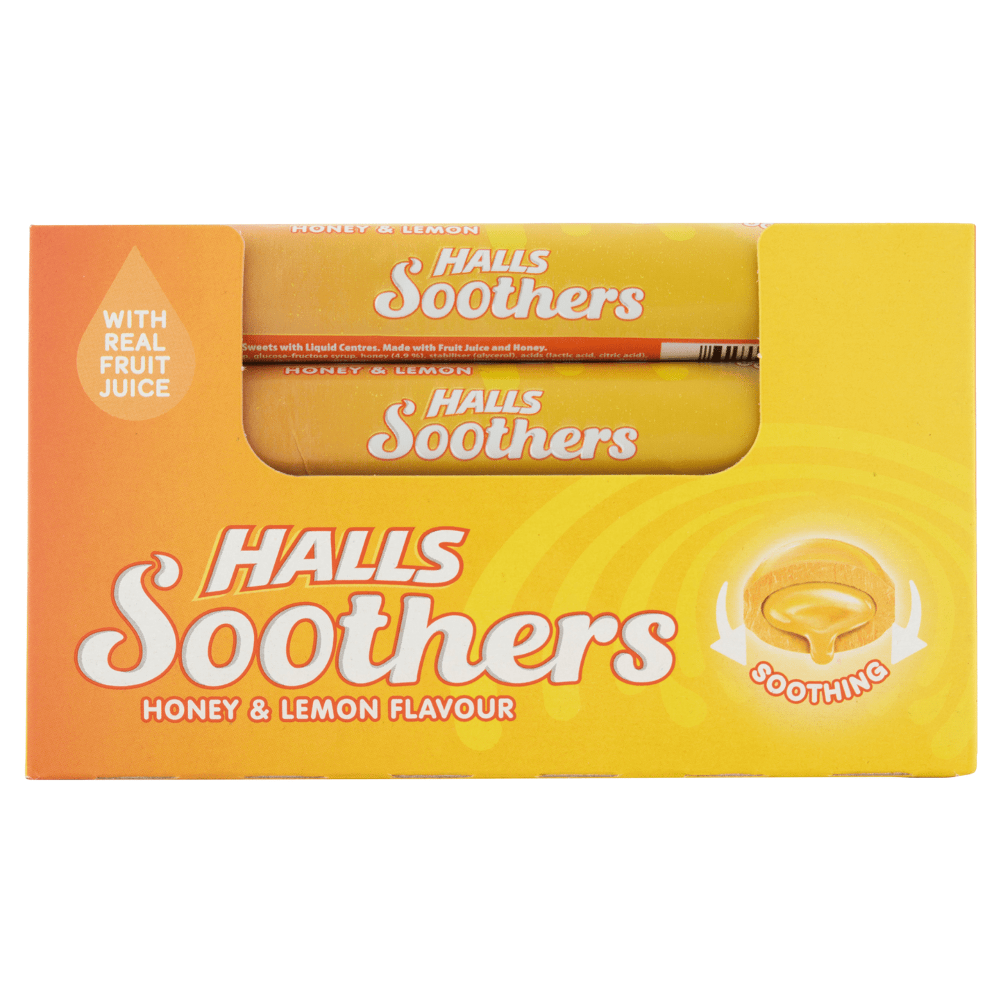 Halls Soothers Honey & Lemon 45g - UK Food & Drink - 7622210412539