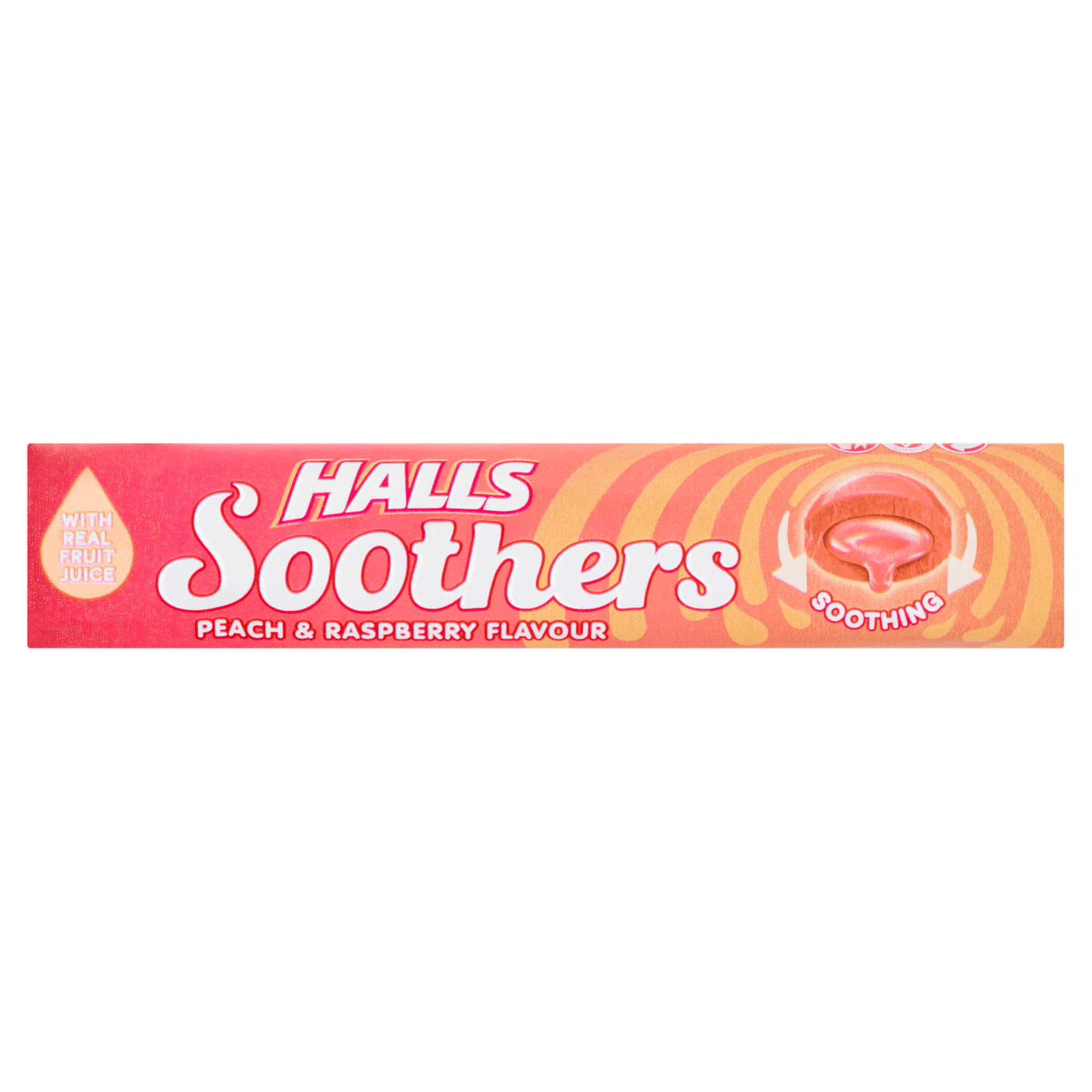Halls Soothers Peach & Raspberry Flavour 45g - UK Food & Drink - 5034660508021