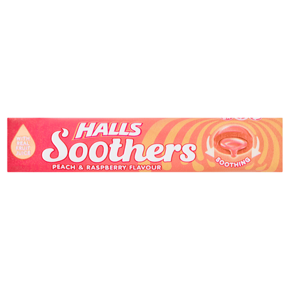 Halls Soothers Peach & Raspberry Flavour 45g - UK Food & Drink - 5034660508021