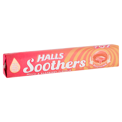 Halls Soothers Peach & Raspberry Flavour 45g - UK Food & Drink - 5034660508021