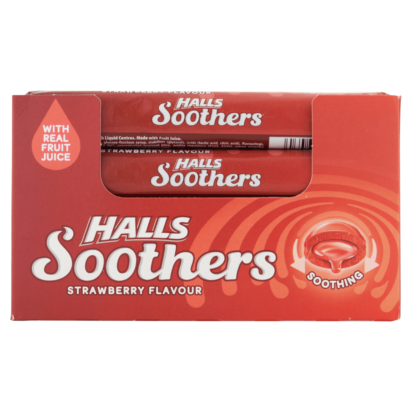 Halls Soothers Strawberry Flavour 45g - UK Food & Drink - 5034660508038