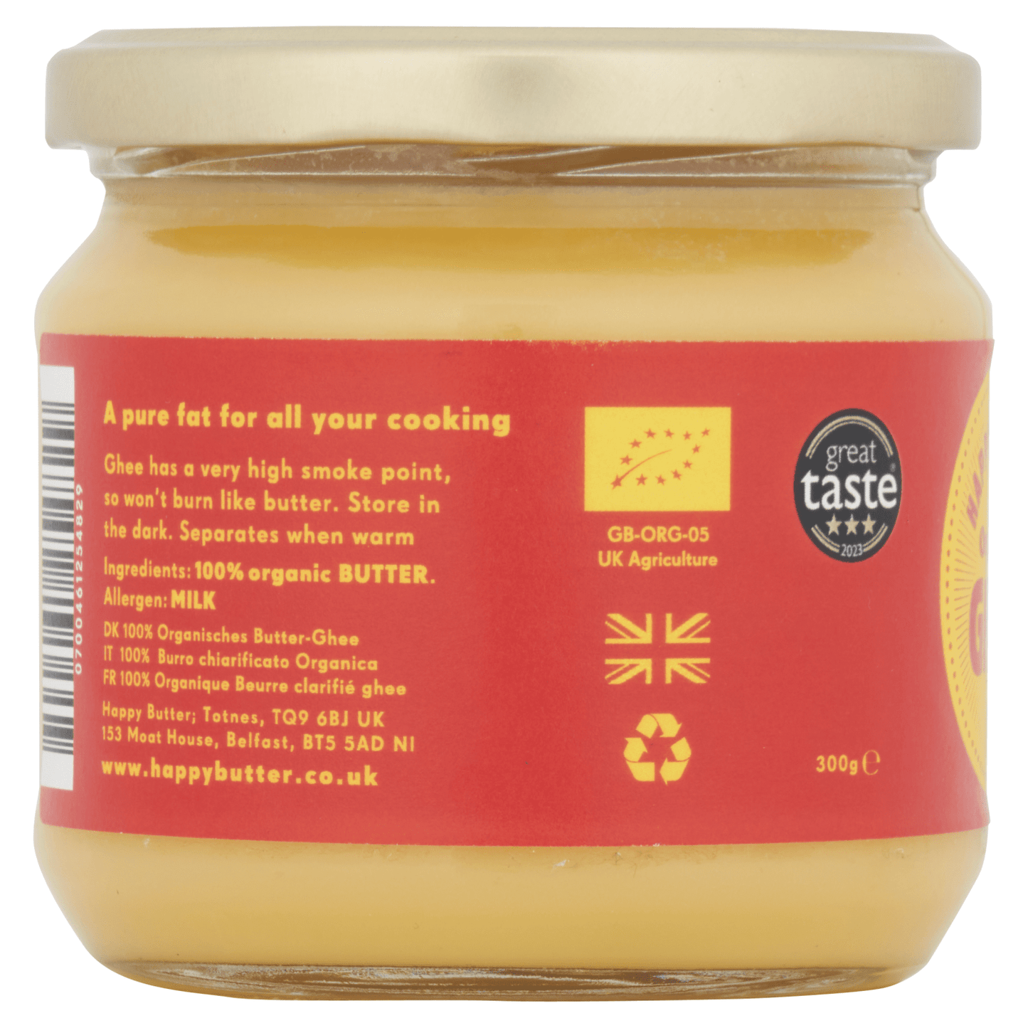 Happy Butter Organic Ghee - UK Food & Drink - 700461254829