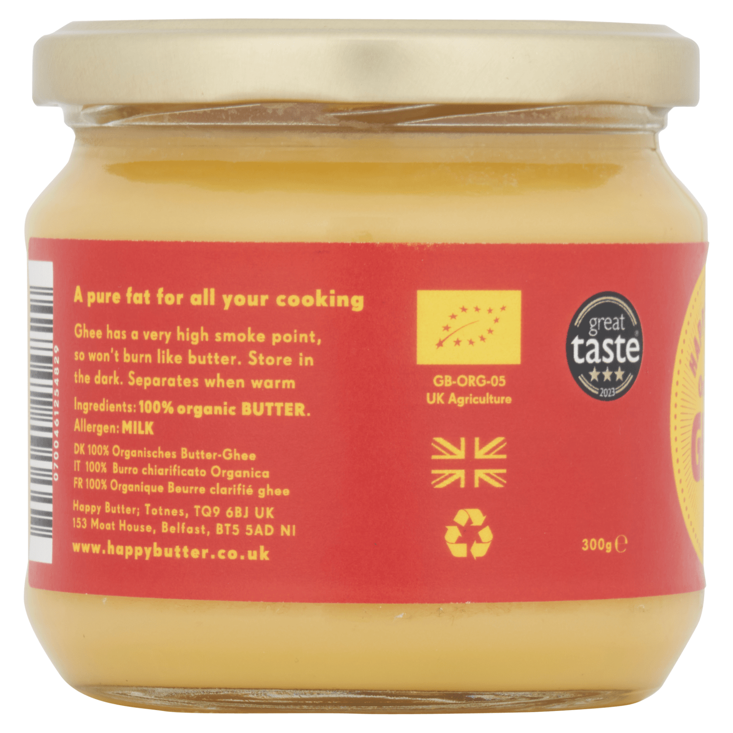 Happy Butter Organic Ghee - UK Food & Drink - 700461254829