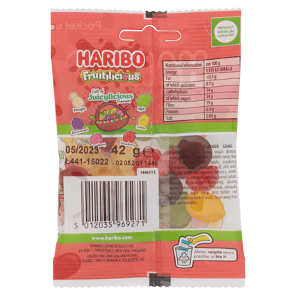 HARIBO Fruitilicious 42g - UK Food & Drink - 5012035969271