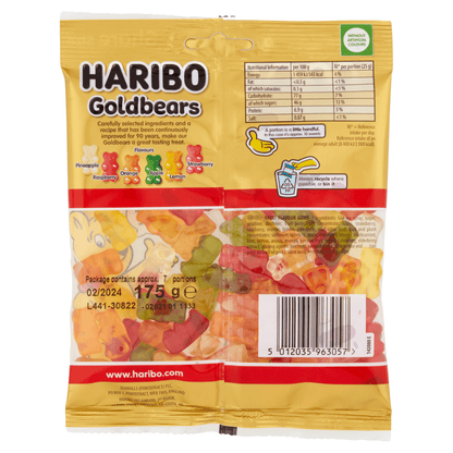 HARIBO Goldbears 175g - UK Food & Drink - 5012035963057