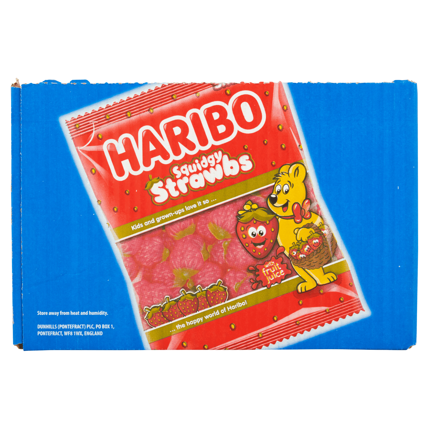 HARIBO Squidgy Strawbs Bag 160g - UK Food & Drink - 5012035962210