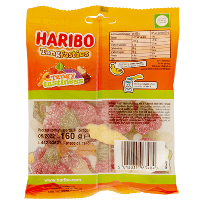 HARIBO Tangfastics Bag 160g - UK Food & Drink - 5012035963484