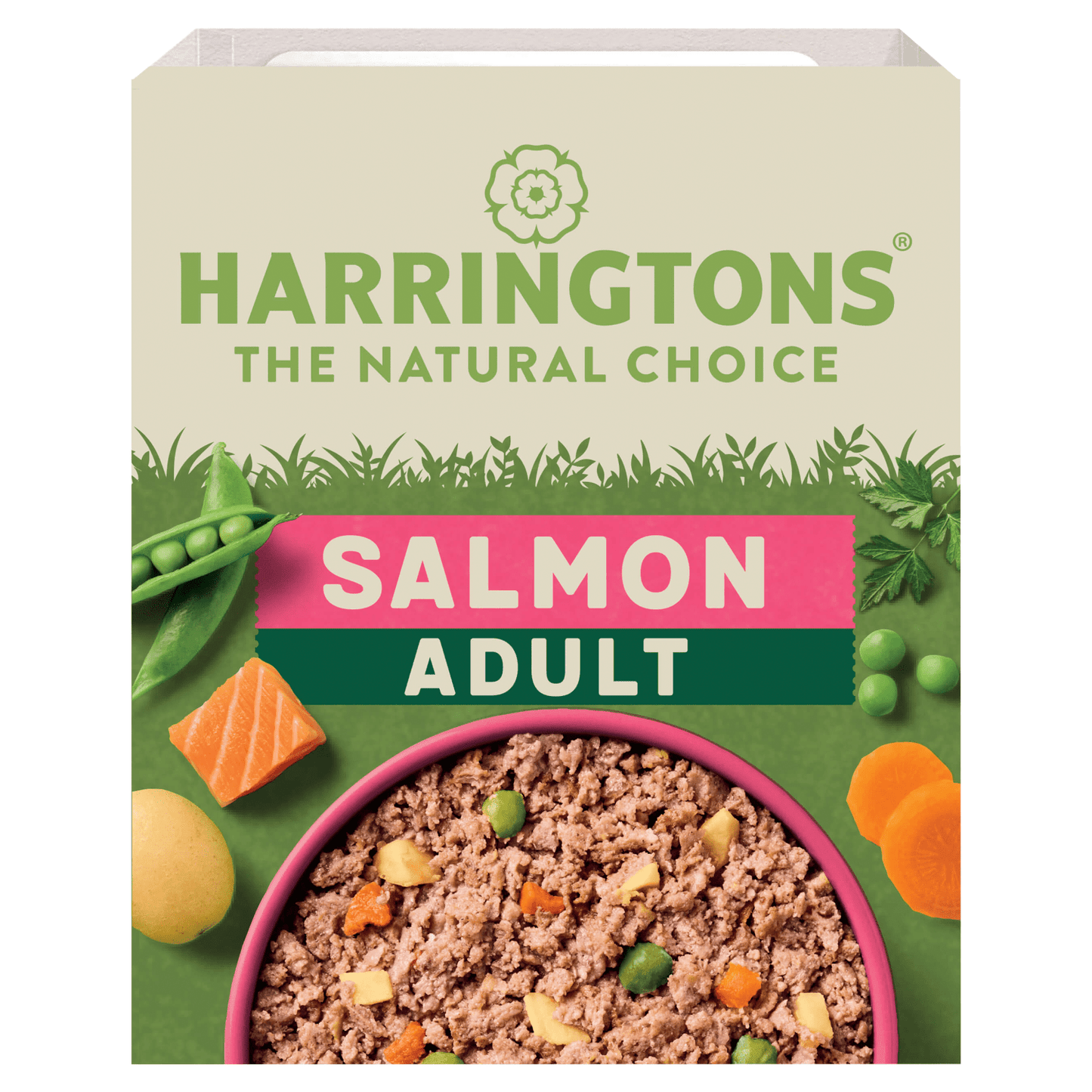 Harringtons Satisfying Salmon & Farm - Grown Veg for Adult Dogs 400g - UK Food & Drink - 5013919002084